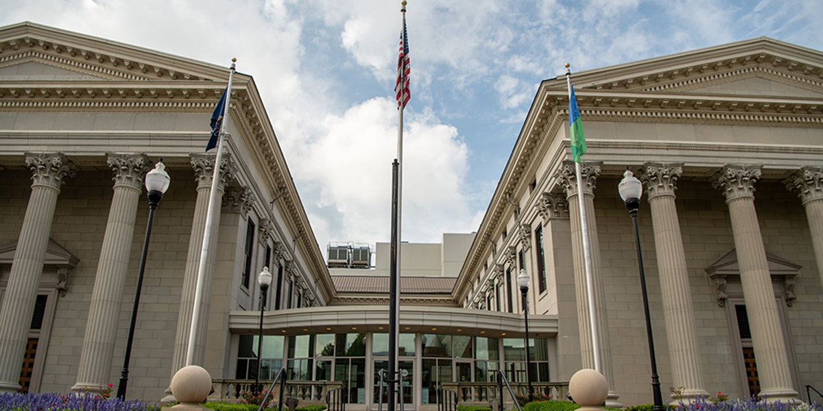 Front of Erie County Courthouse
